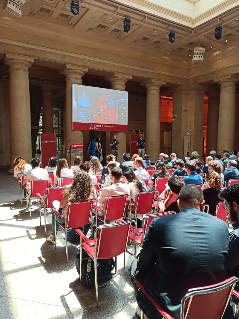Francesco Sguotti al concorso della Camera di Commercio di Roma con l'ITS